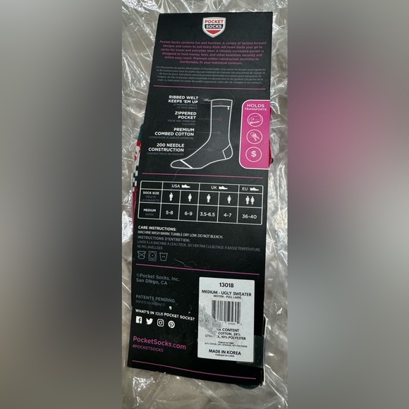 Women’s pocket socks - Picture 2 of 4